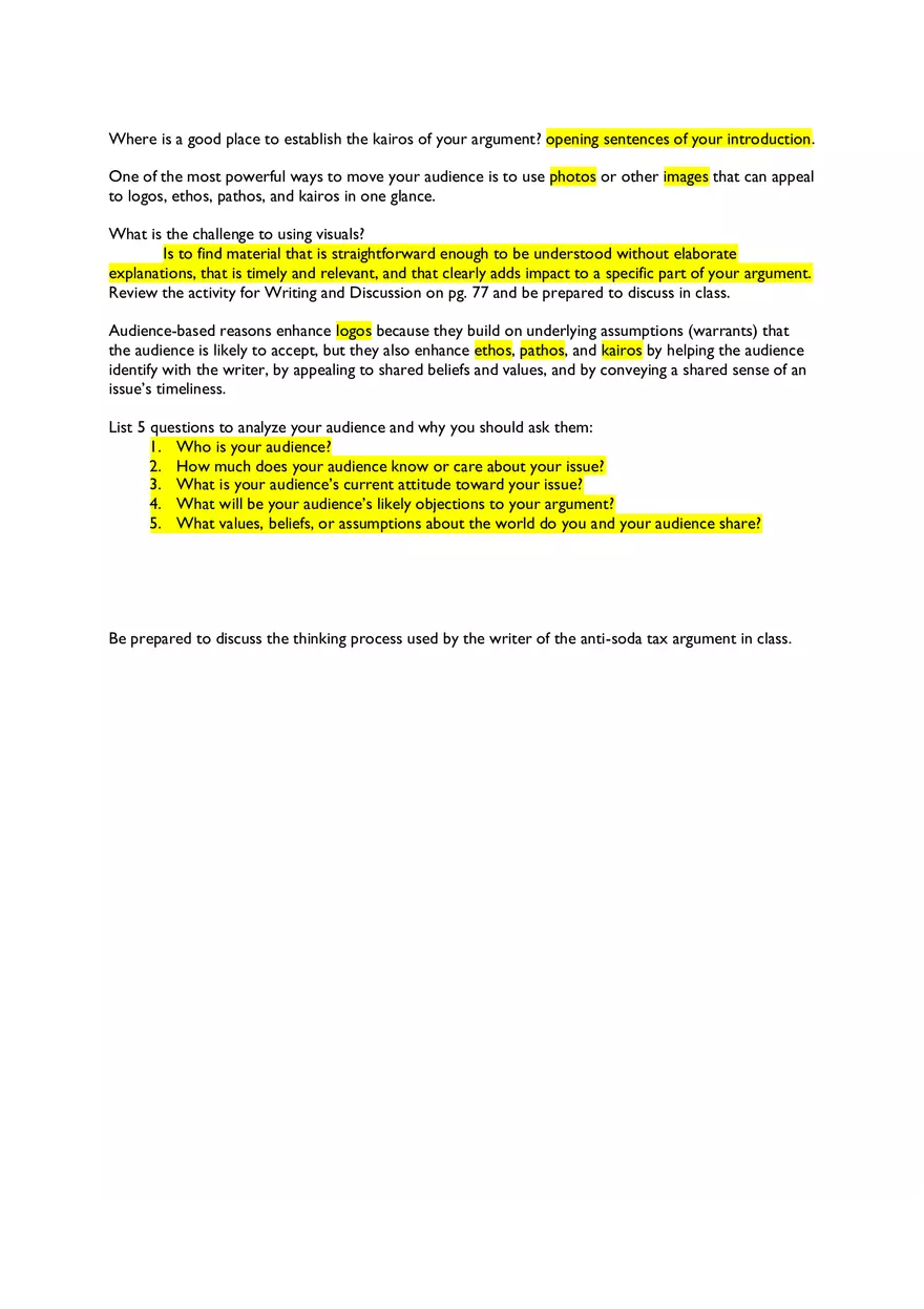 Writing Arguments Chapter 5 Skeleton Notes - Page 2