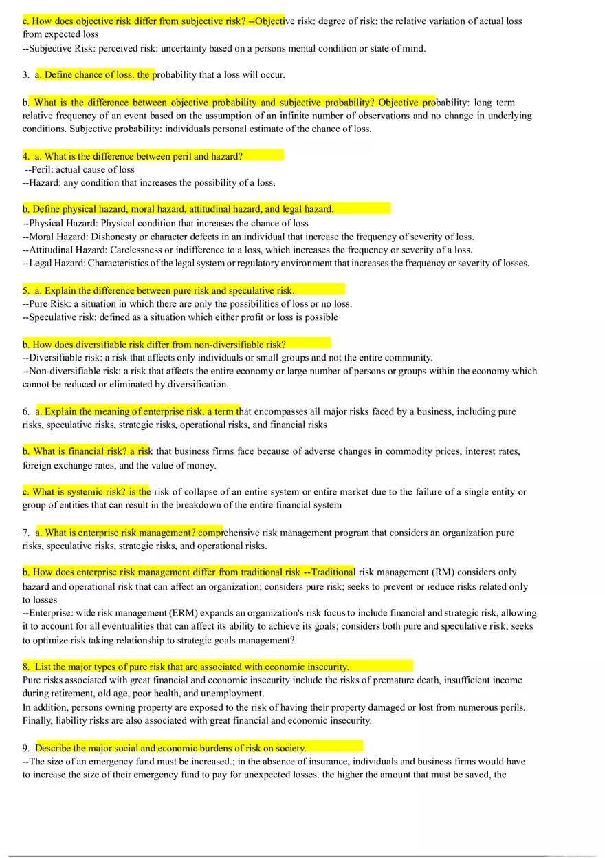 Insurance Quiz Study - Page 10