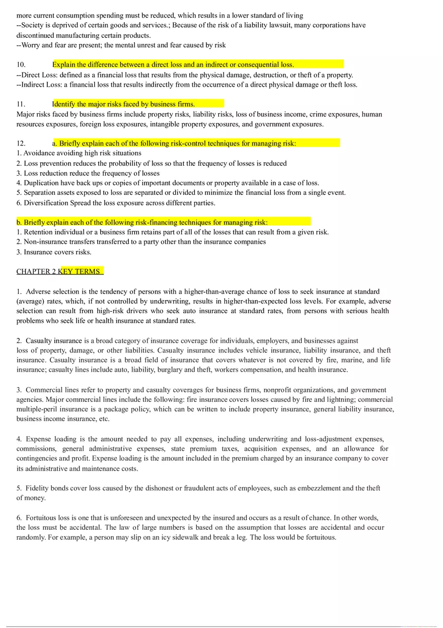 Insurance Quiz Study - Page 11