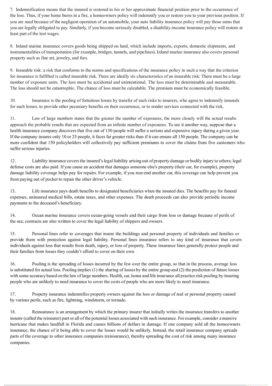 Insurance Quiz Study - Page 12