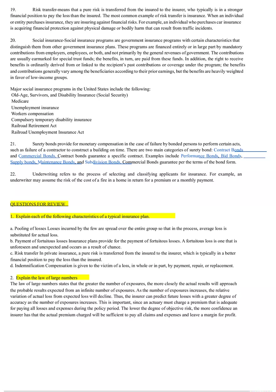Insurance Quiz Study - Page 13