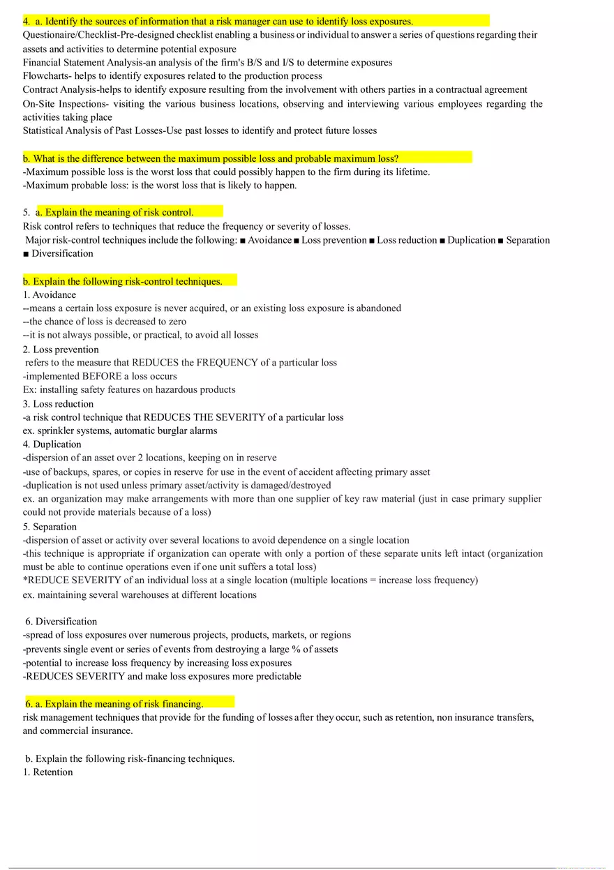 Insurance Quiz Study - Page 6