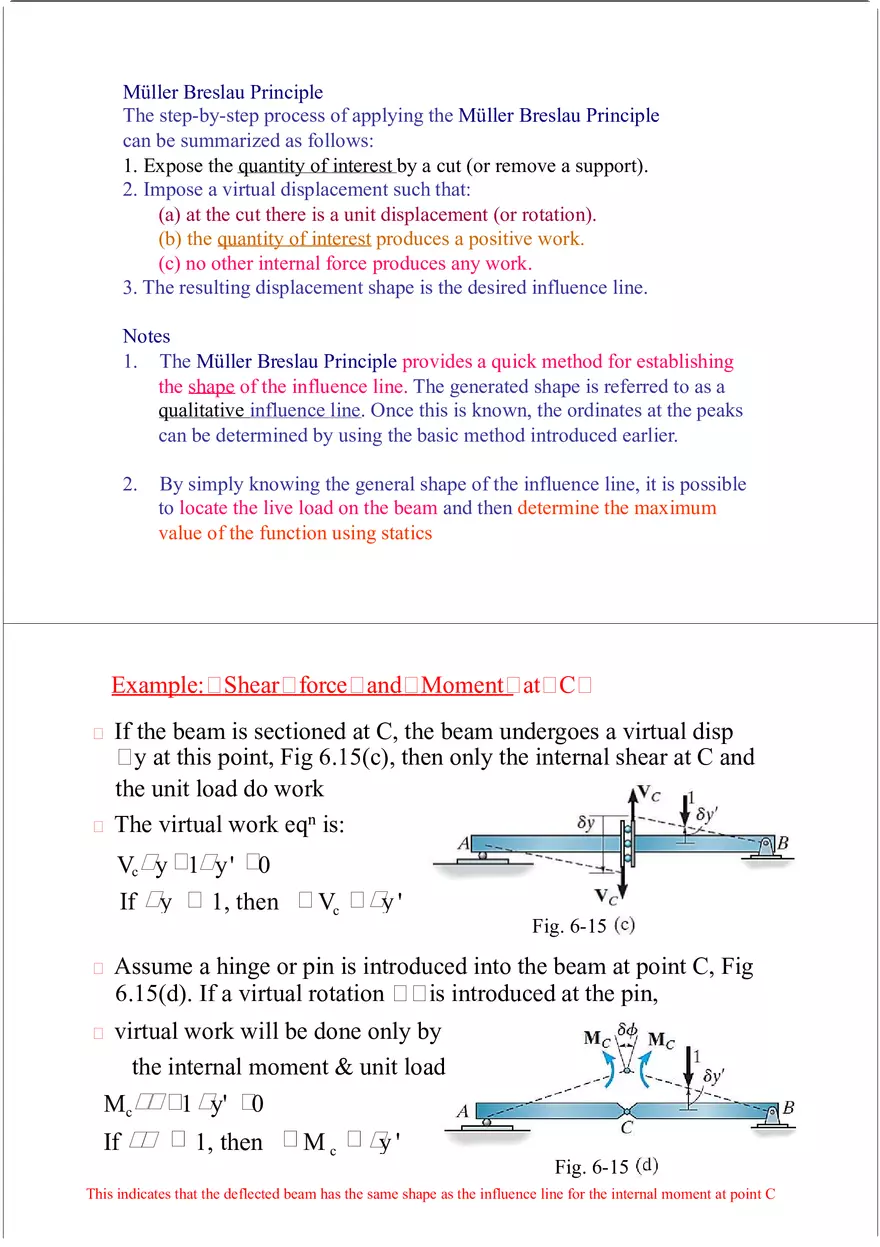 Influence Line - Lecture Notes 1 - Page 3