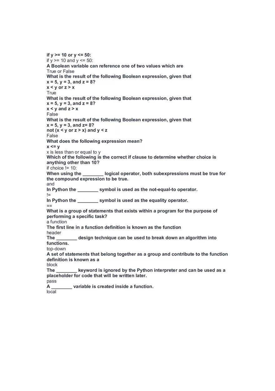 Python Notes 10 Answers - Page 3