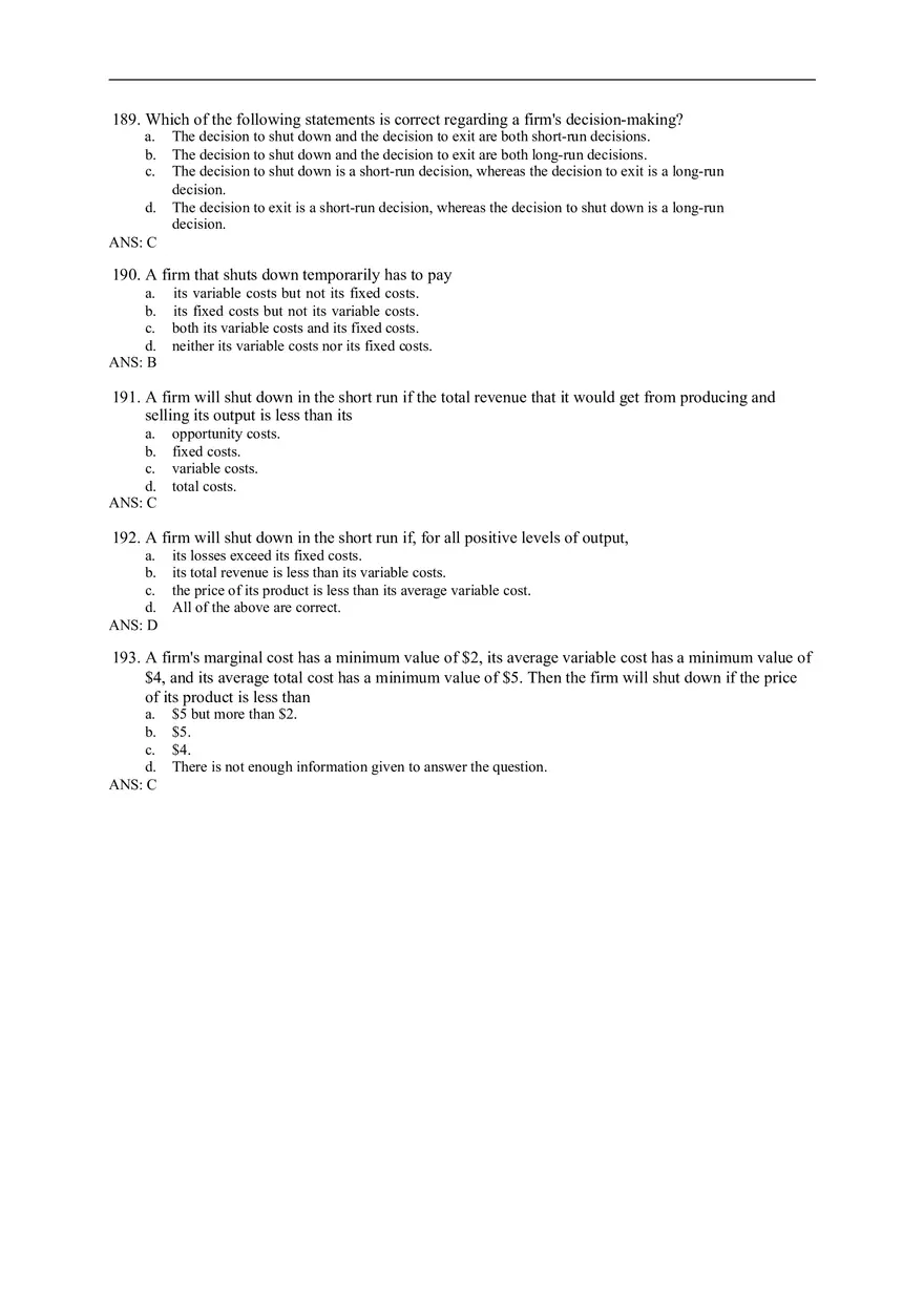 Chapter 14 Firms in Competitive Markets Answer Key Part 6 - Page 7