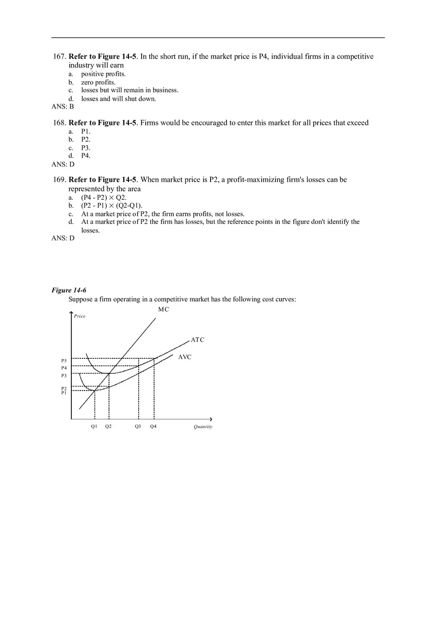 Chapter 14 Firms in Competitive Markets Answer Key Part 6 - Page 2