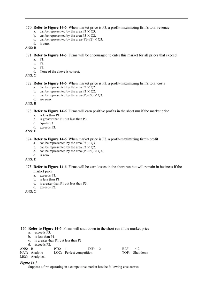 Chapter 14 Firms in Competitive Markets Answer Key Part 6 - Page 3