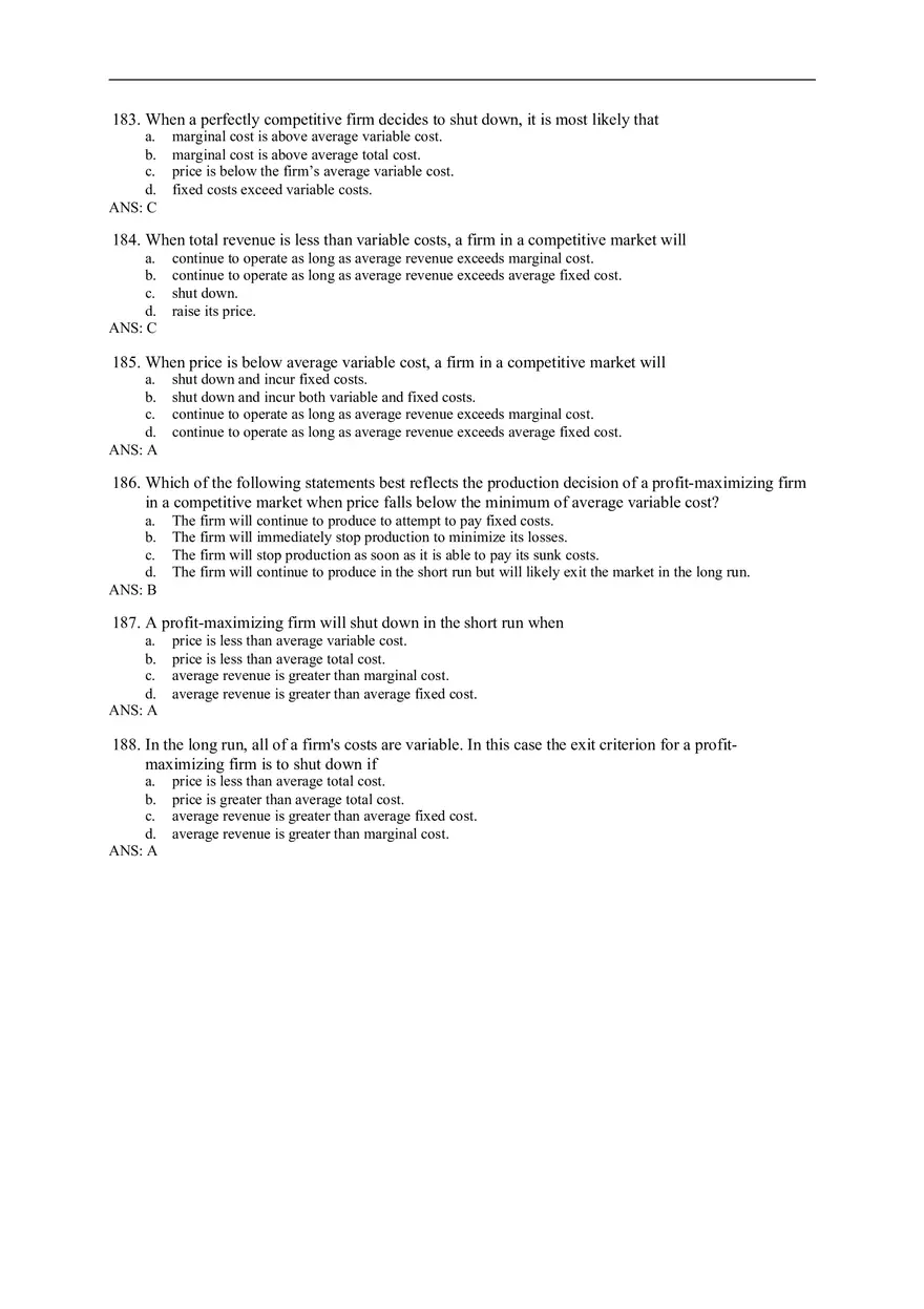 Chapter 14 Firms in Competitive Markets Answer Key Part 6 - Page 6
