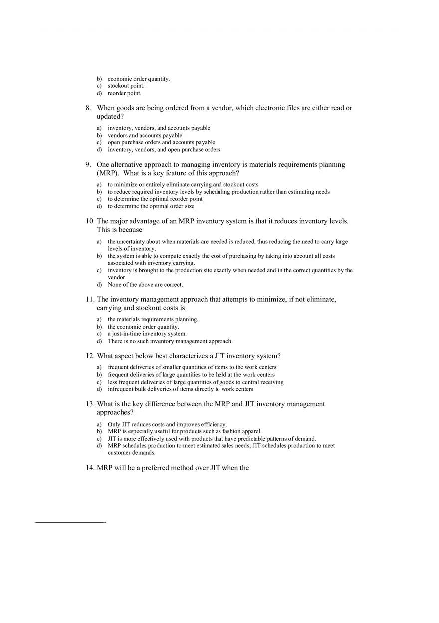 Accounting Information System Answer Key Chapter 11 - Page 9