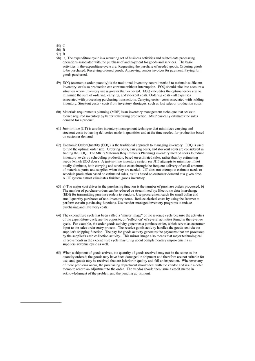 Accounting Information System Answer Key Chapter 11 - Page 2