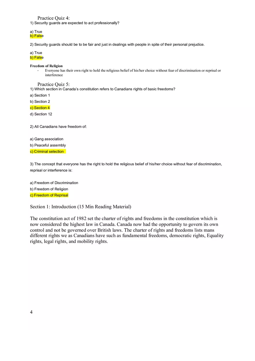 Security Guard Training Notes Questions and Answers - Page 9