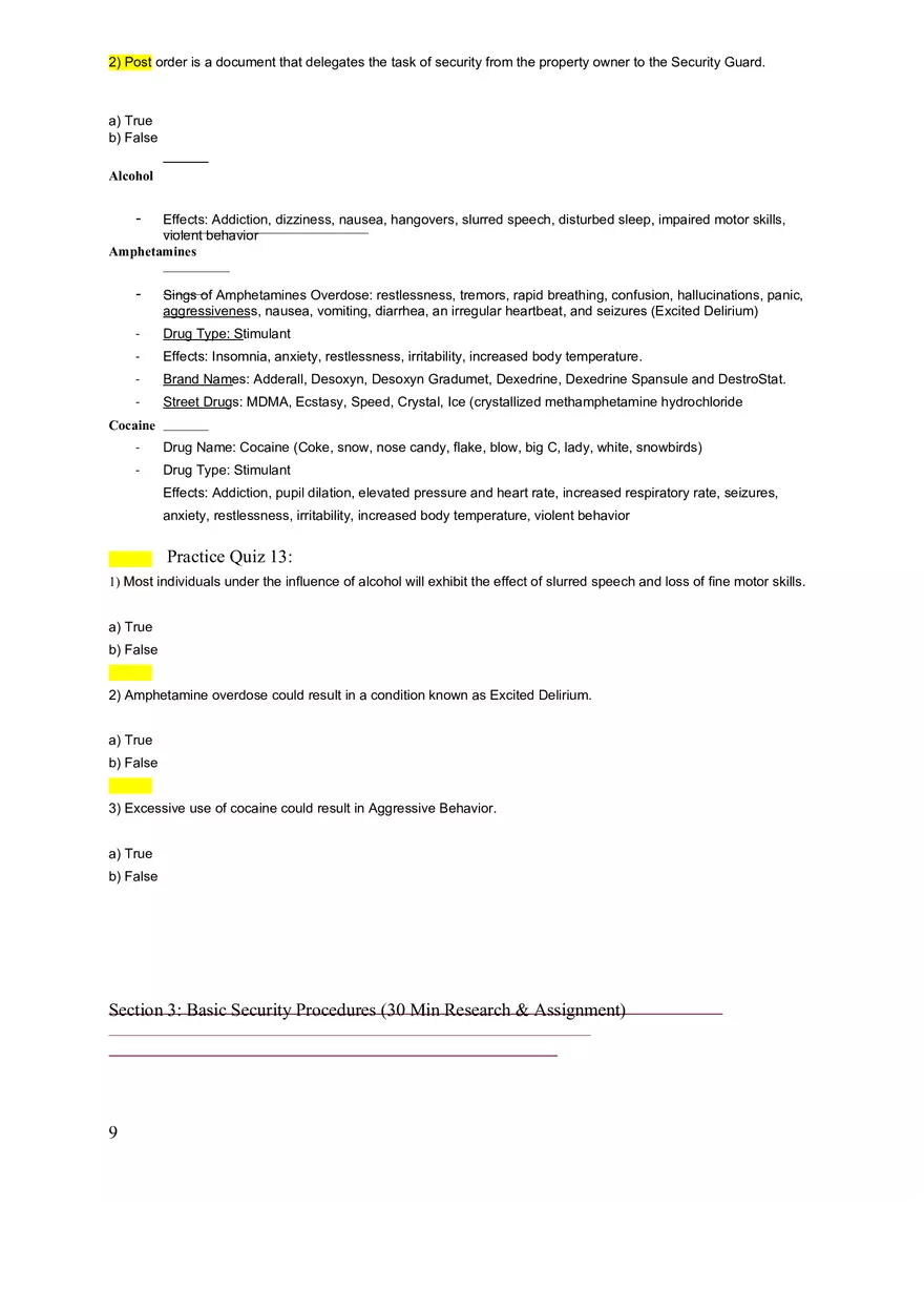 Security Guard Training Notes Questions and Answers - Page 14