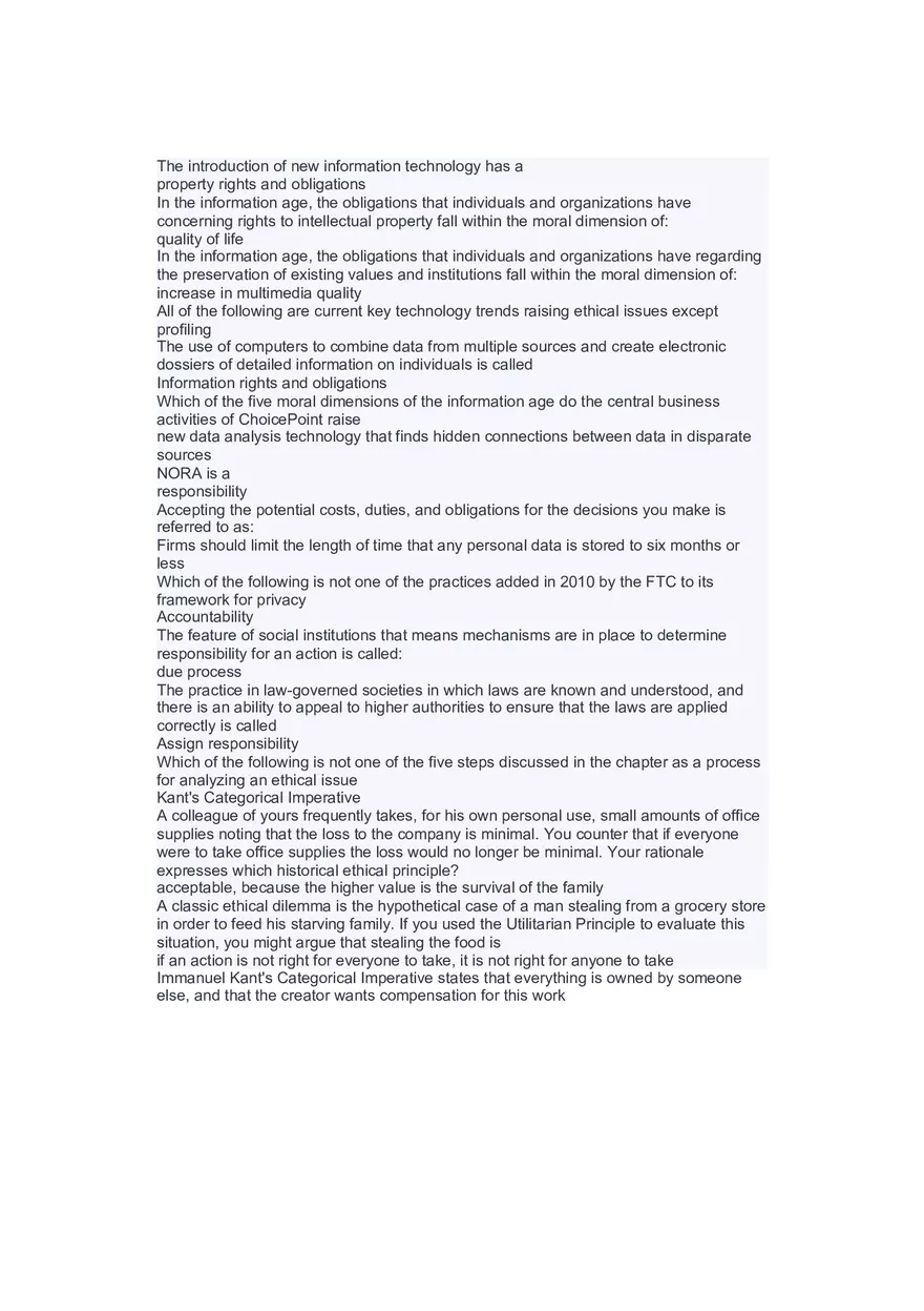 Introduction to Information Systems and Data Analytics Answers Part 2 - Page 10