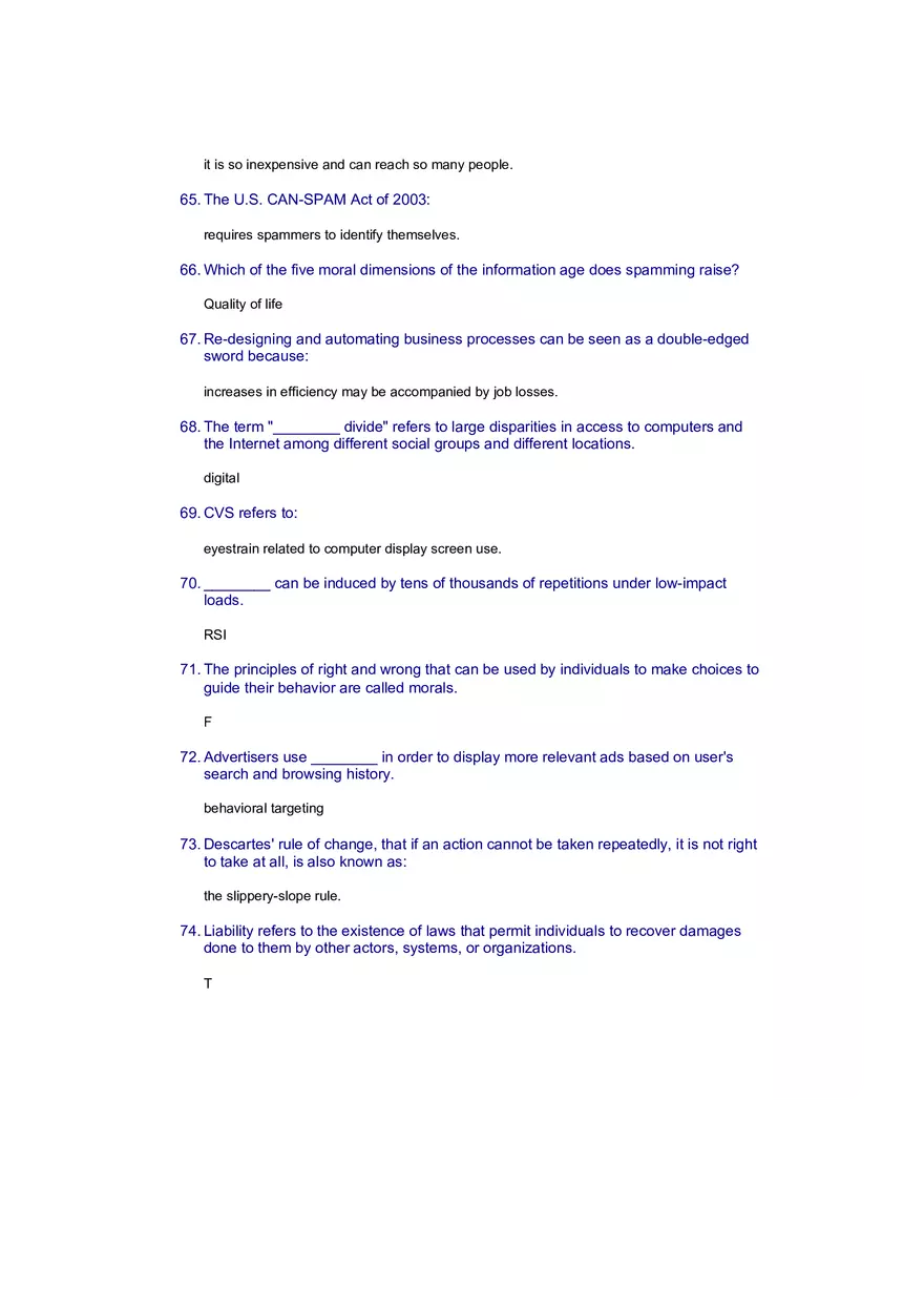 Introduction to Information Systems and Data Analytics Answers Part 2 - Page 3