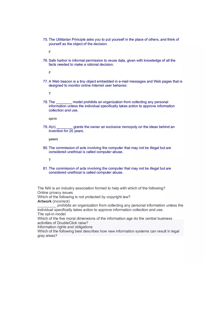 Introduction to Information Systems and Data Analytics Answers Part 2 - Page 4