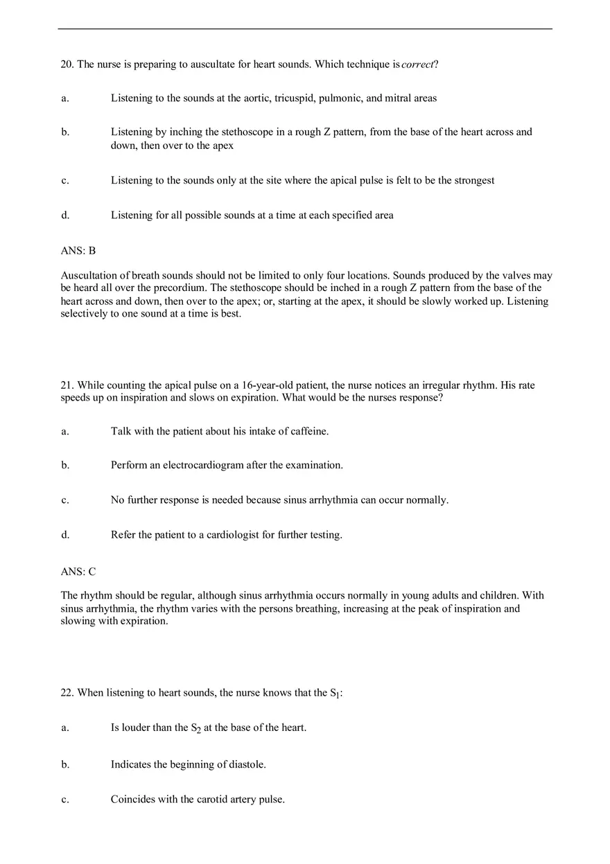 Chapter 20 Heart and Neck Vessels - Page 17