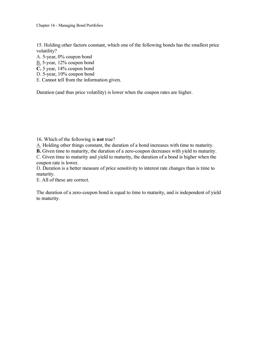 Managing Bond Portfolios Answer Key 1 - Page 8