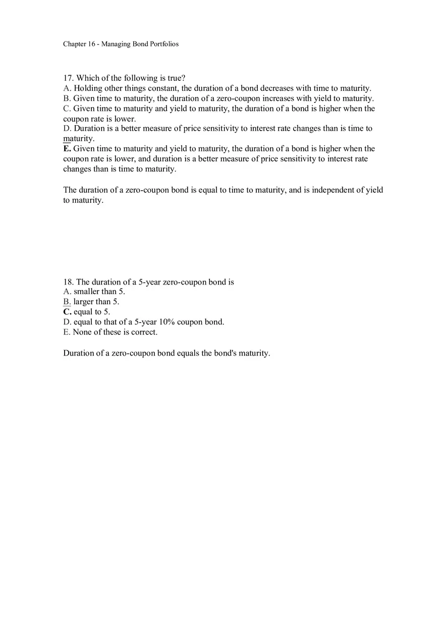 Managing Bond Portfolios Answer Key 1 - Page 9