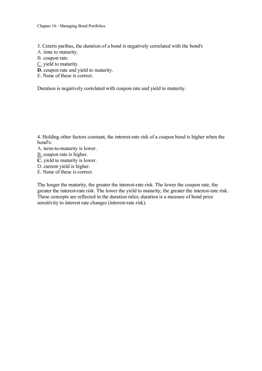 Managing Bond Portfolios Answer Key 1 - Page 2