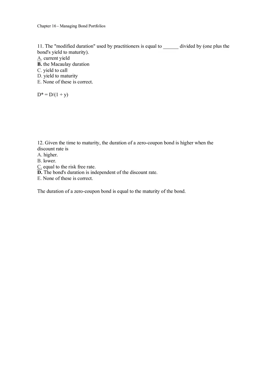 Managing Bond Portfolios Answer Key 1 - Page 6