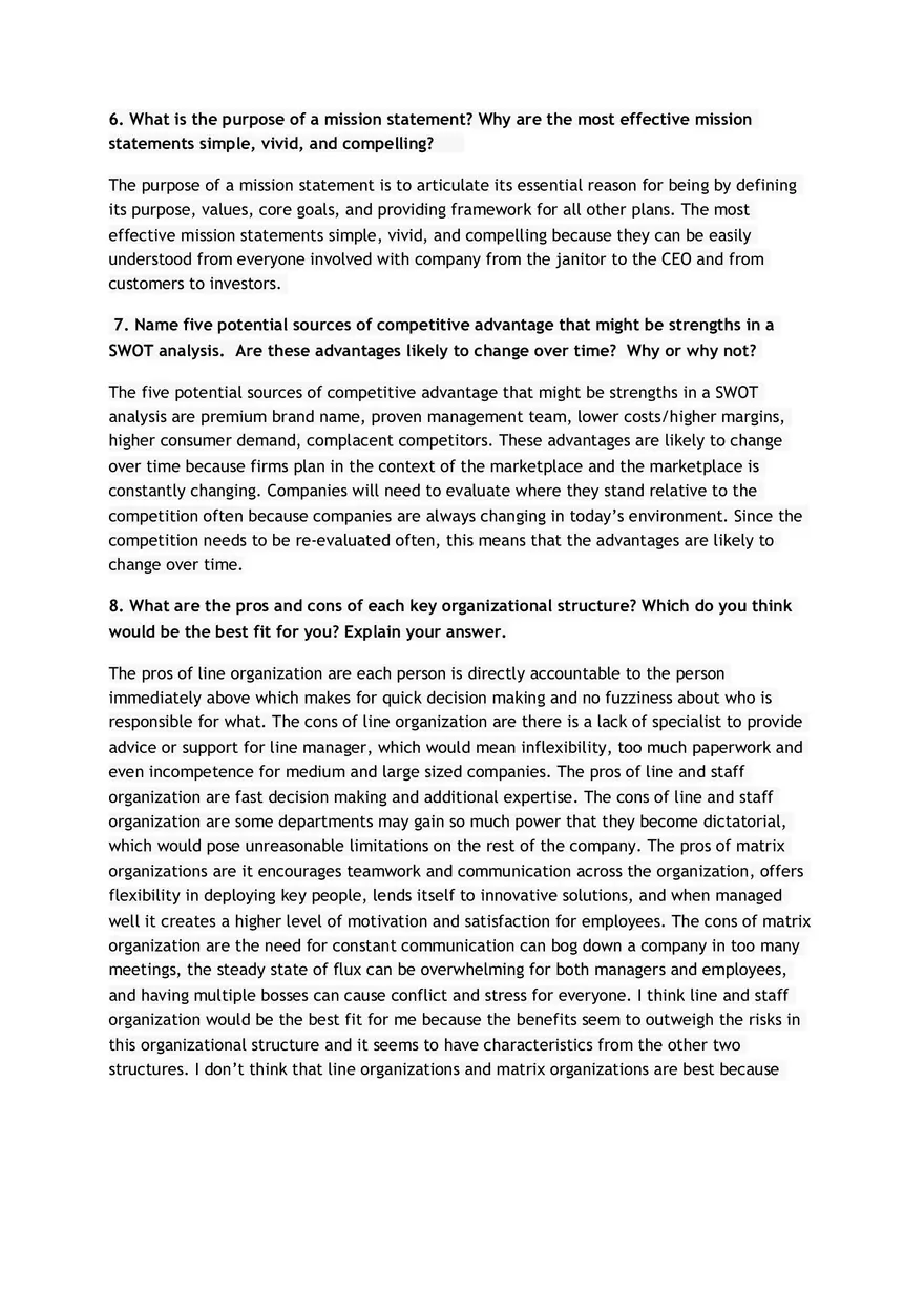 Business Enterprise Chapter 14 Questions - Page 3