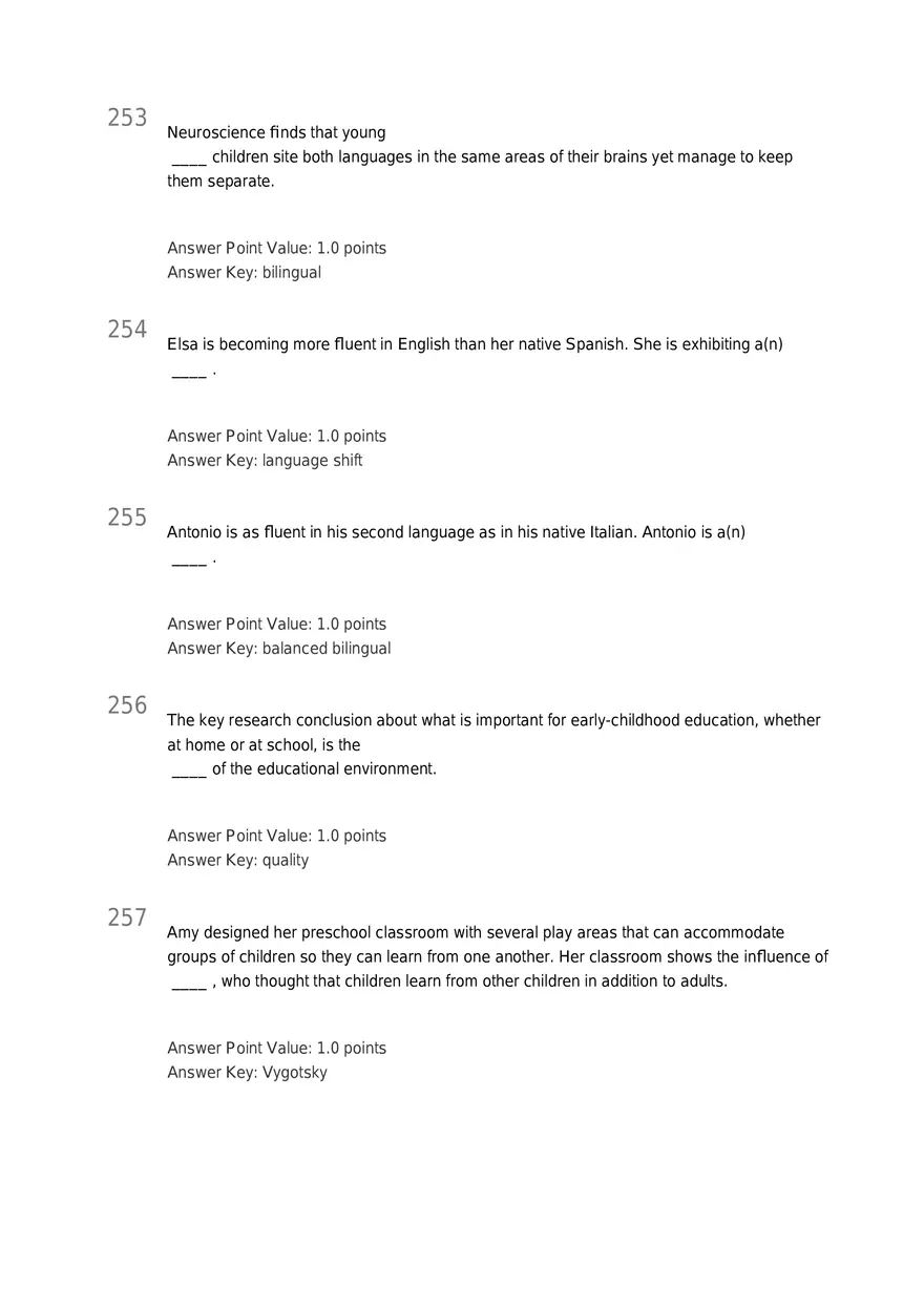 Early Childhood - Body and Mind Answers Part 8 - Page 8