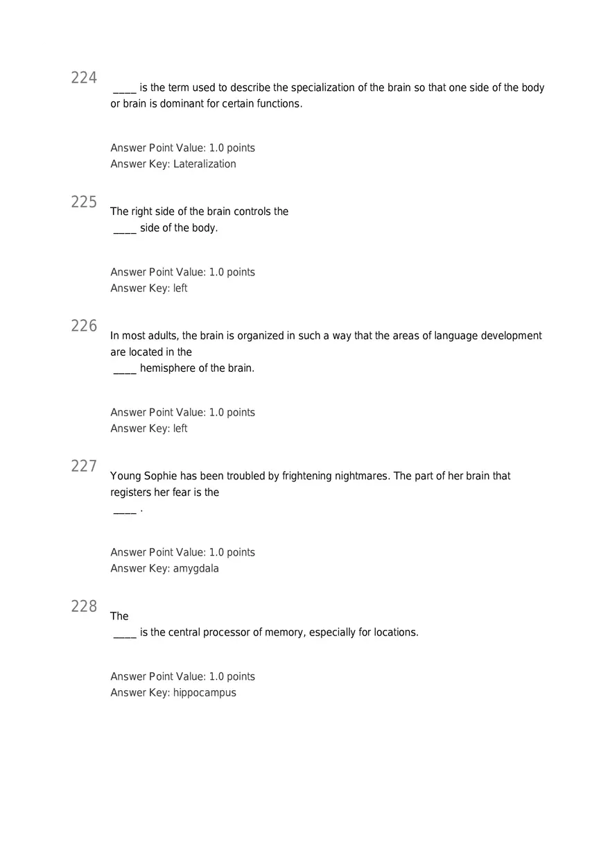 Early Childhood - Body and Mind Answers Part 8 - Page 2