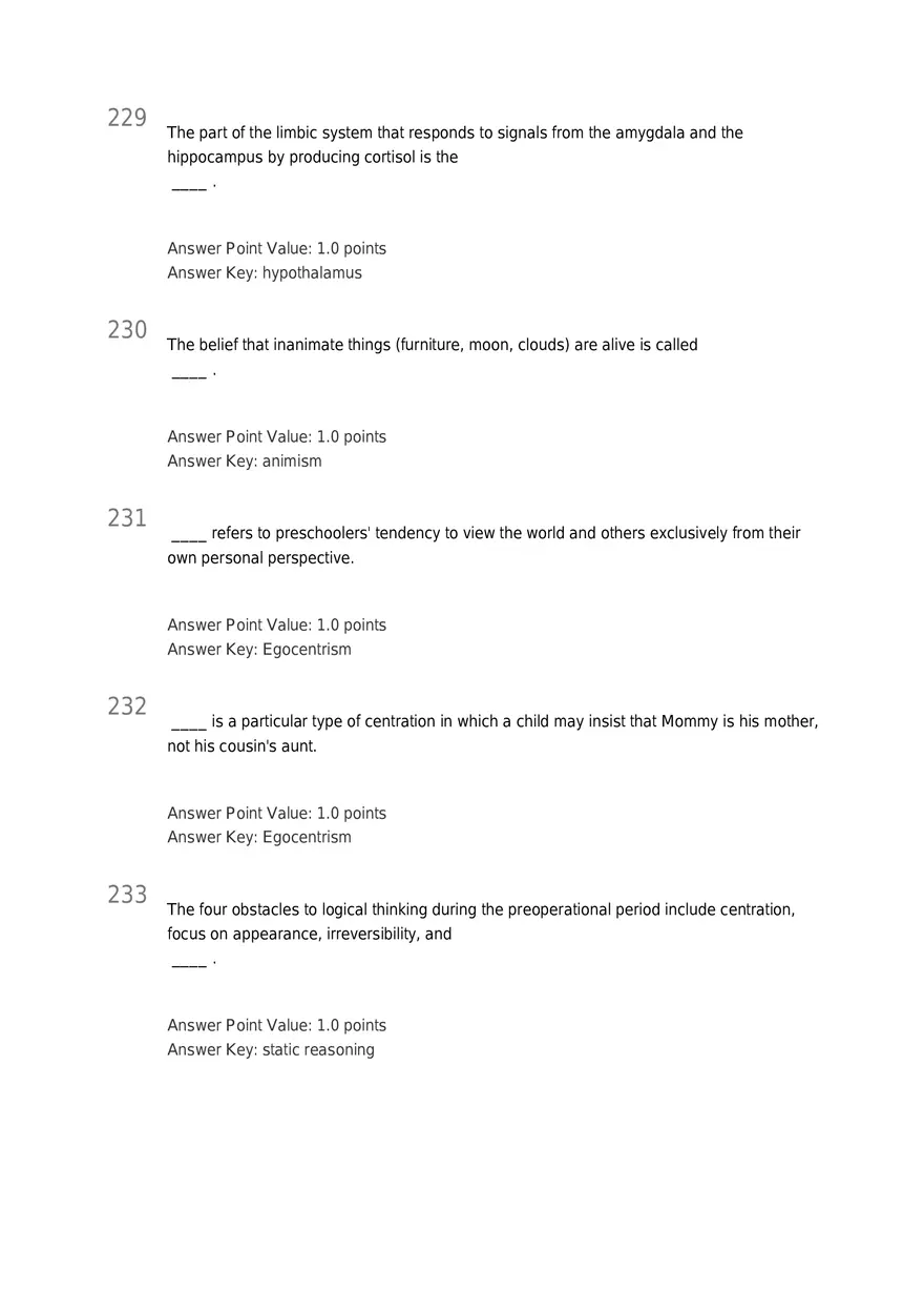 Early Childhood - Body and Mind Answers Part 8 - Page 3