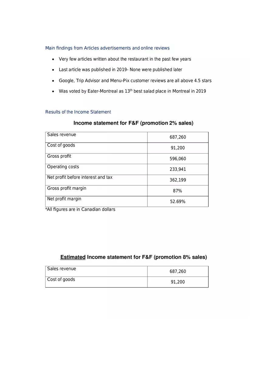 Marketing Strategies for Frais and Fresh Part 1 - Page 11