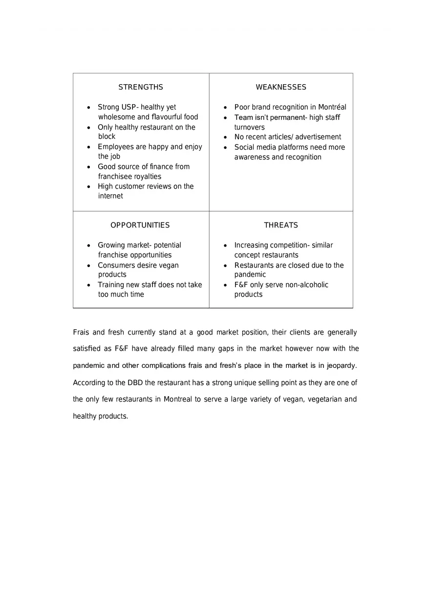 Marketing Strategies for Frais and Fresh Part 1 - Page 13