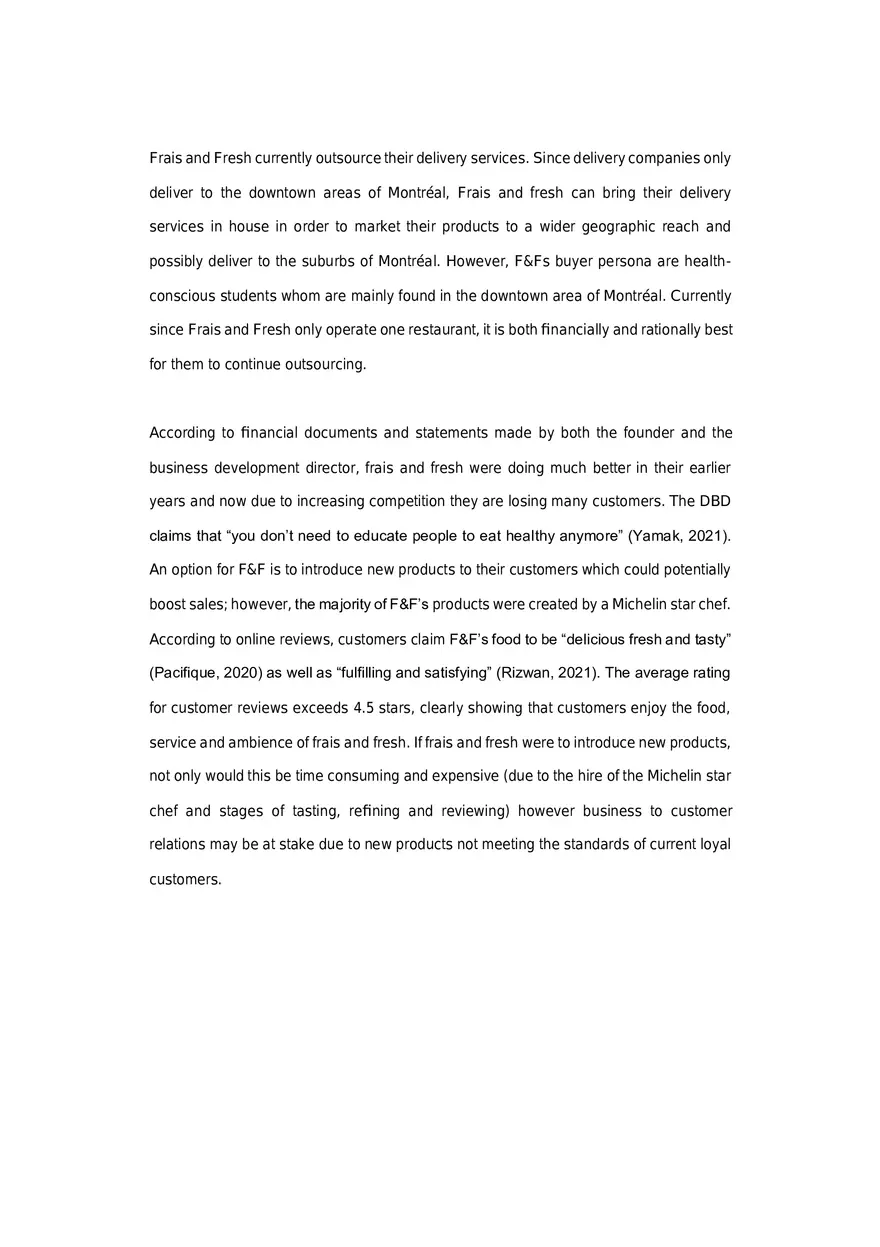 Marketing Strategies for Frais and Fresh Part 1 - Page 14