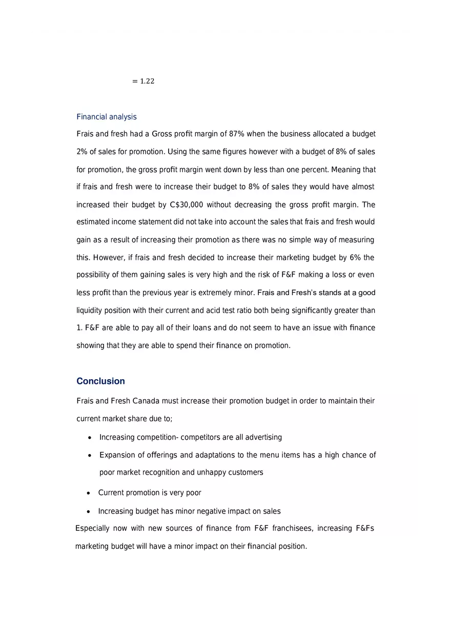 Marketing Strategies for Frais and Fresh Part 1 - Page 16