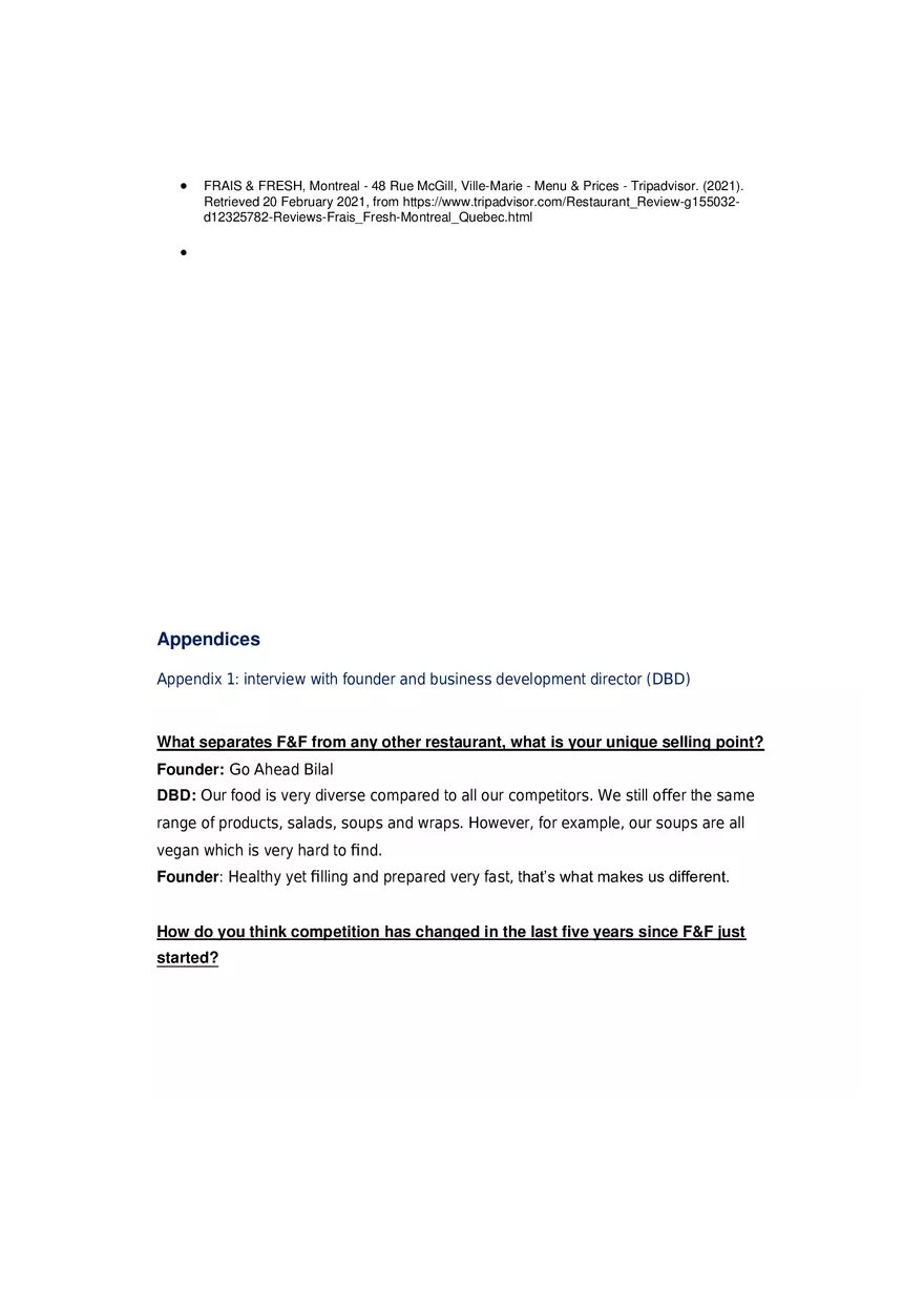 Marketing Strategies for Frais and Fresh Part 1 - Page 5