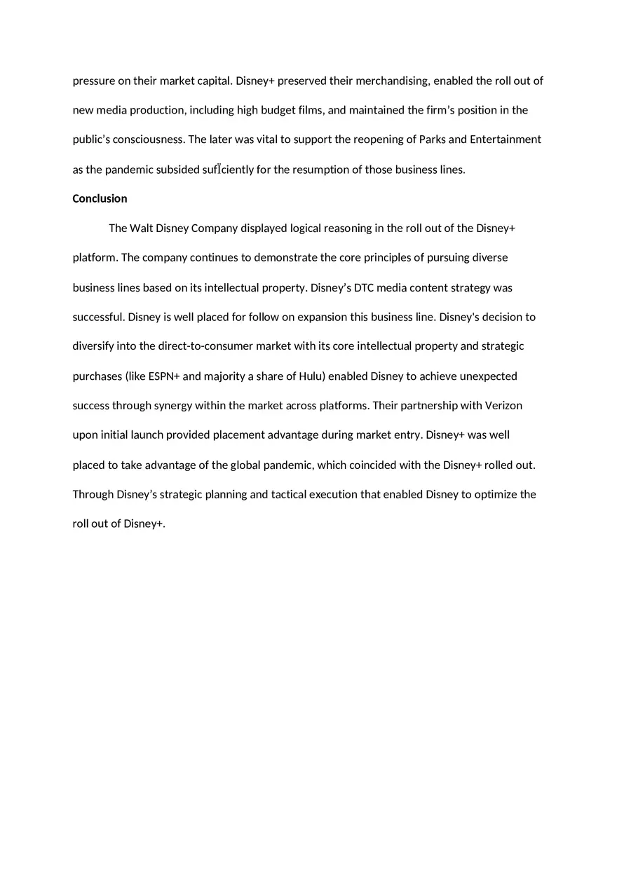 Strategic Business Diversification and Critical Thinking - The Case of Disney - Page 3