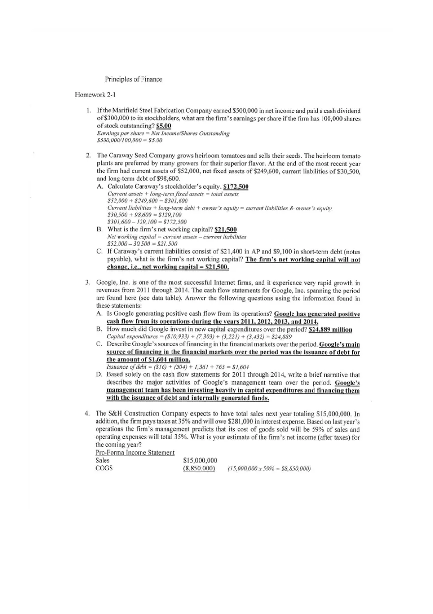 My Finance Lab Assignment - Page 1