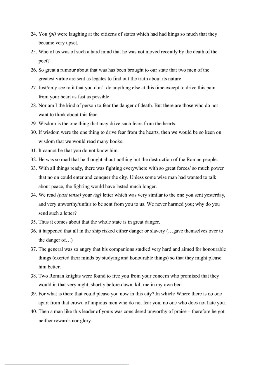 Answer Key for Latin. An Intensive Course Part 8 - Page 2