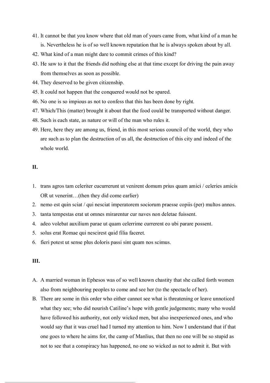 Answer Key for Latin. An Intensive Course Part 8 - Page 3