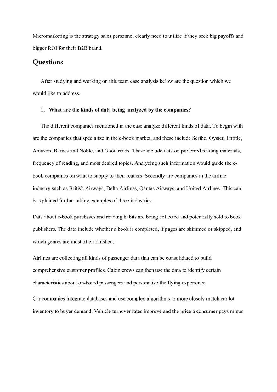 Identifying Market Niches in the Age of Big Data - Page 12