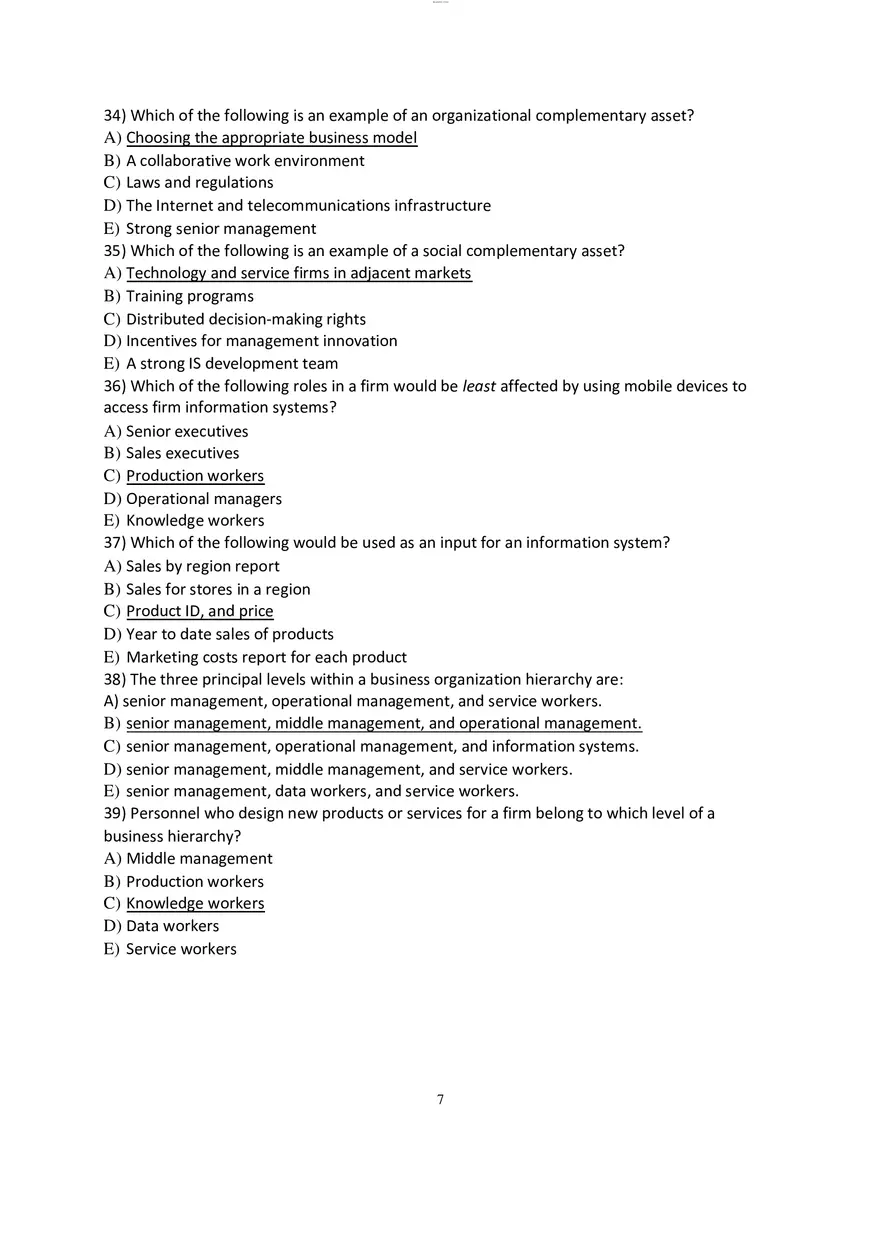 Chapter 1 Strategic Business Objectives of Information Systems - Page 7
