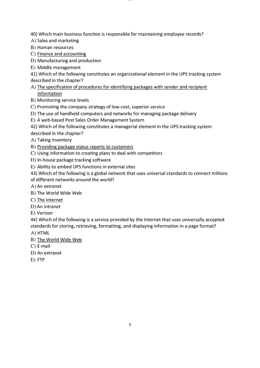 Chapter 1 Strategic Business Objectives of Information Systems - Page 8