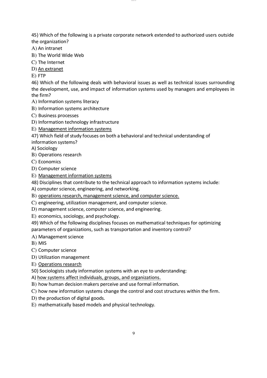 Chapter 1 Strategic Business Objectives of Information Systems - Page 9