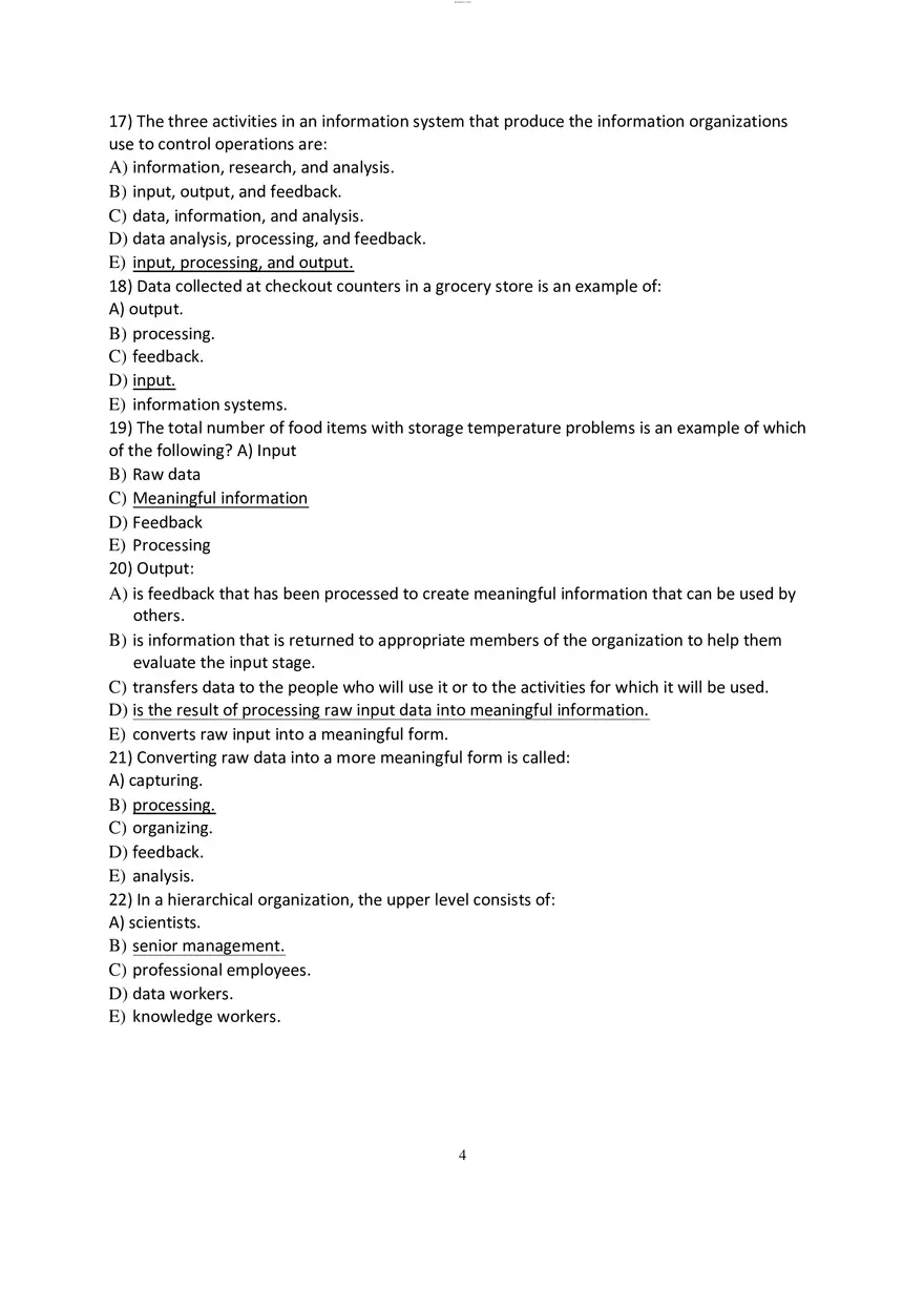 Chapter 1 Strategic Business Objectives of Information Systems - Page 4