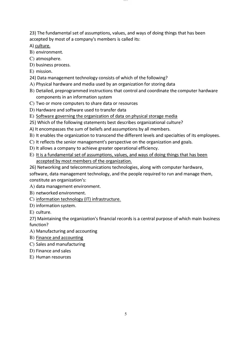 Chapter 1 Strategic Business Objectives of Information Systems - Page 5