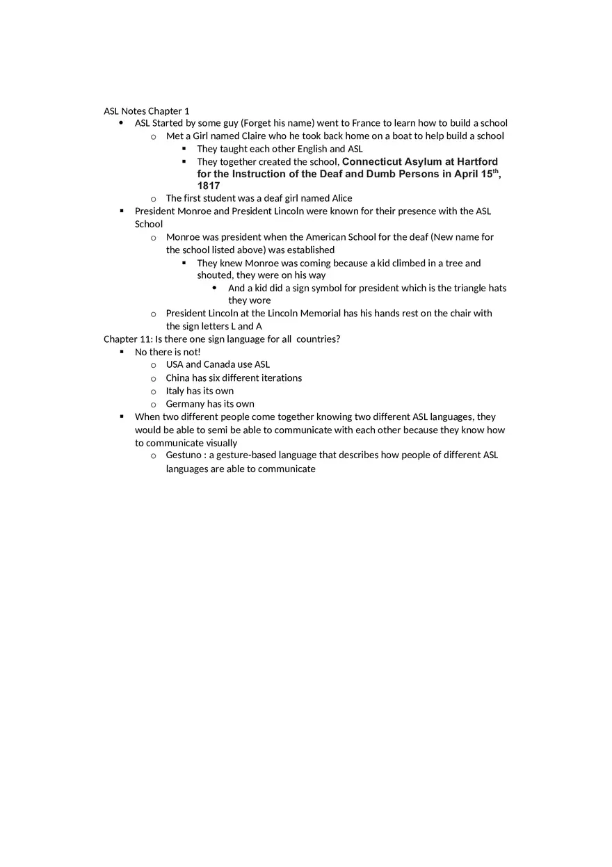 For Hearing People Only Summary - Page 1