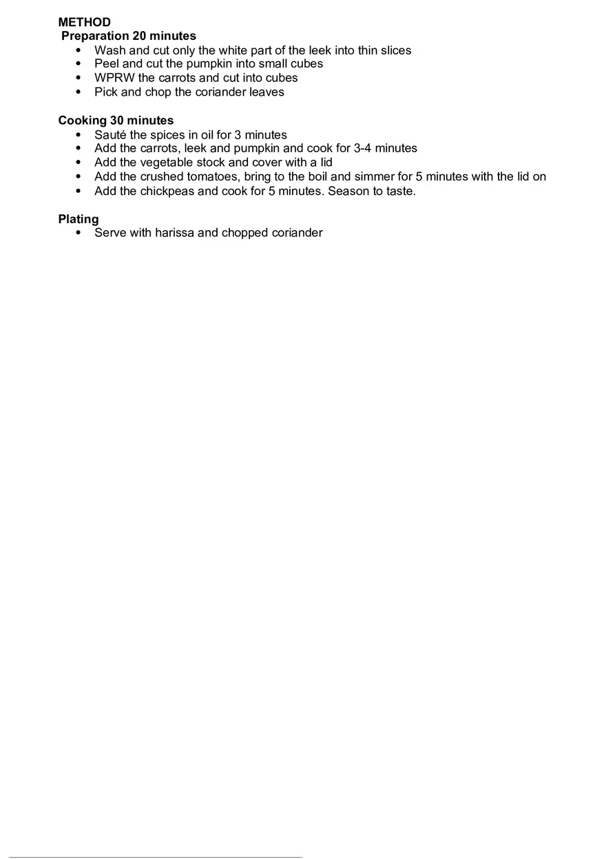 Standard Recipe Card - Comerrcical Cookery - Page 2