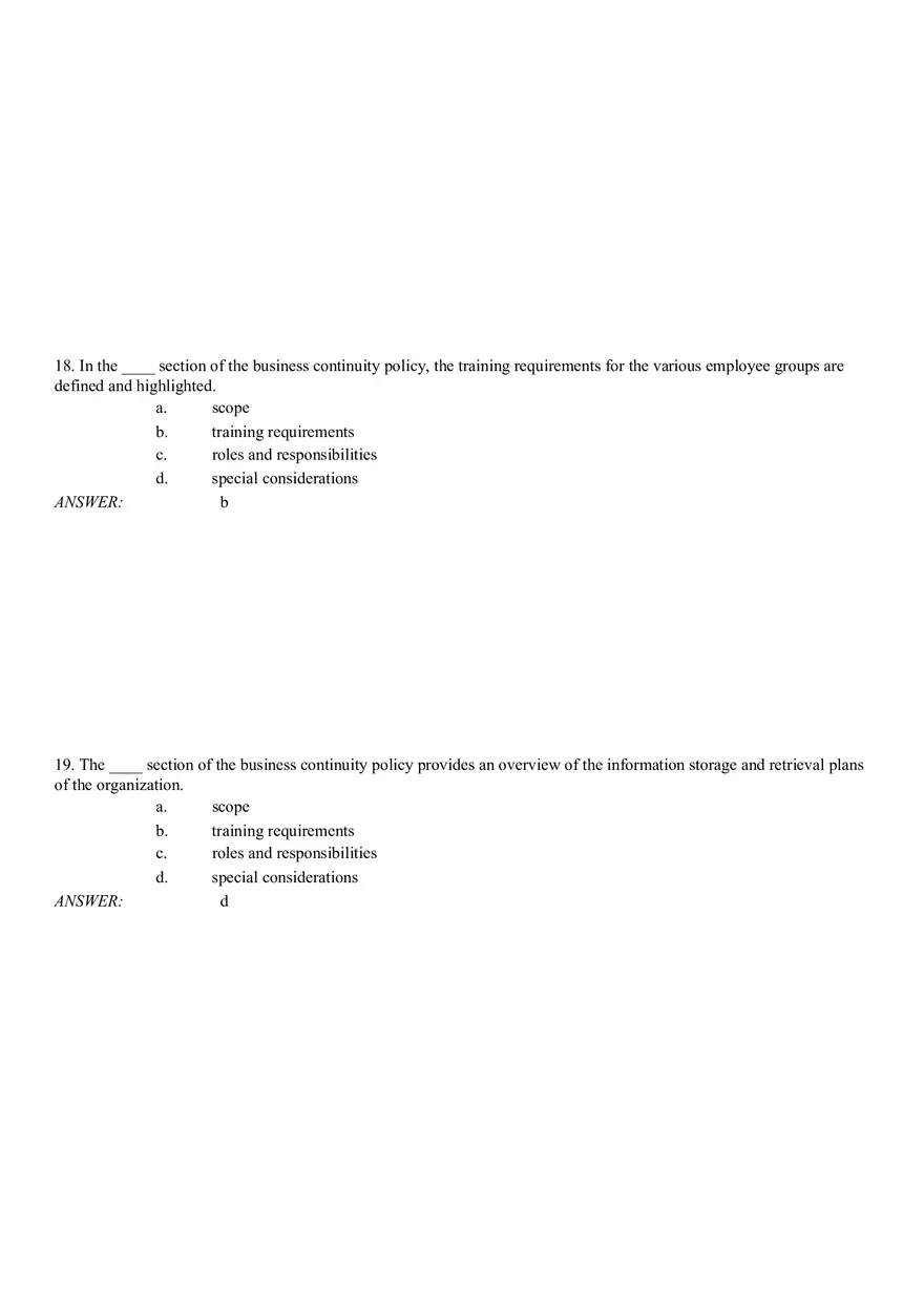 Business Continuity Answer Part 1 - Page 7