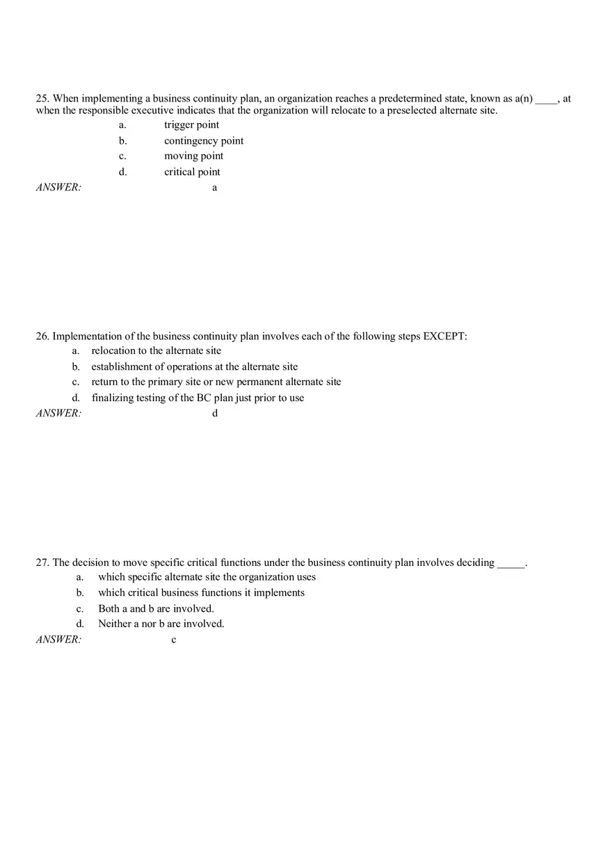 Business Continuity Answer Part 1 - Page 10
