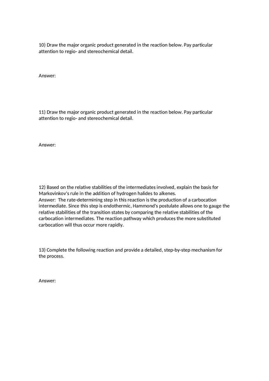 Reactions of Alkenes Part 1 - Page 5
