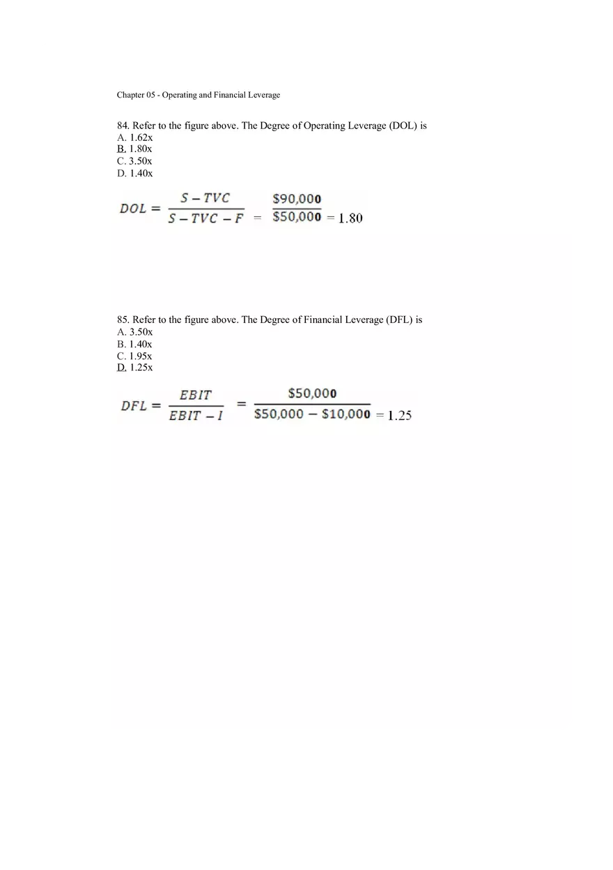 Operating and Financial Leverage Assignment Part 5 - Page 10