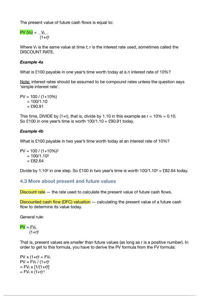 Business Finance Lecture 4 - Page 4